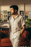 White Cuban Collar Shirt