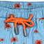 House of Malabaar printed boy's blue swim shorts with palm trees