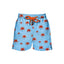 House of Malabaar printed boy's blue swim shorts with palm trees