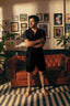 Black Cuban Collar Shirt