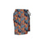 House of Malabaar boy's swim shorts with a fall foliage print.