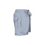 House of Malabaar boy's abstract wave print swim shorts with two side pockets.