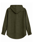 Olive Green Hooded Shirt