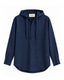 Navy Blue Hooded Shirt