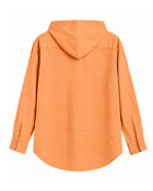 Orange Hooded Shirt