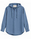 Dusty Blue Hooded Shirt