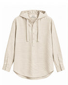 Cream Hooded Shirt