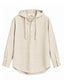 Cream Hooded Shirt
