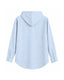 Sky Blue Hooded Shirt