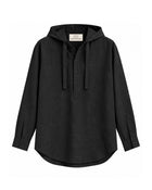 Black Hooded Shirt