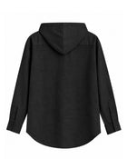 Black Hooded Shirt