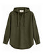 Olive Green Hooded Shirt
