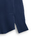 Navy Cuban Collar Long Sleeve Shirt