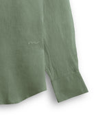 Sage Cuban Collar Long Sleeve Shirt