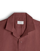 Brick Cuban Collar Long Sleeve Shirt