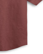 Brick Cuban Collar Short Sleeve Shirt