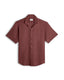 Brick Cuban Collar Short Sleeve Shirt