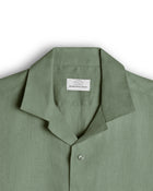 Sage Cuban Collar Long Sleeve Shirt