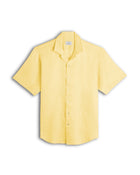 Yellow Cuban Collar Shirt