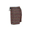 Printed, swim shorts with abstract pattern in black