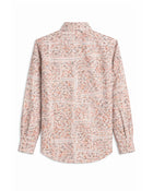 Cream Mosaic Linen Shirt