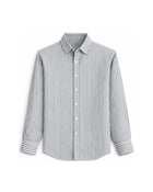 Sage Stripes Cut-Away Collar