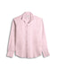 Pink Cuban Collar Long Sleeve Shirt