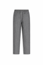 Grey Relaxed Striped Pants