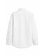 White Geometric Embroidered Cut-away collar