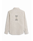 Sand Embroidered Cut-away collar